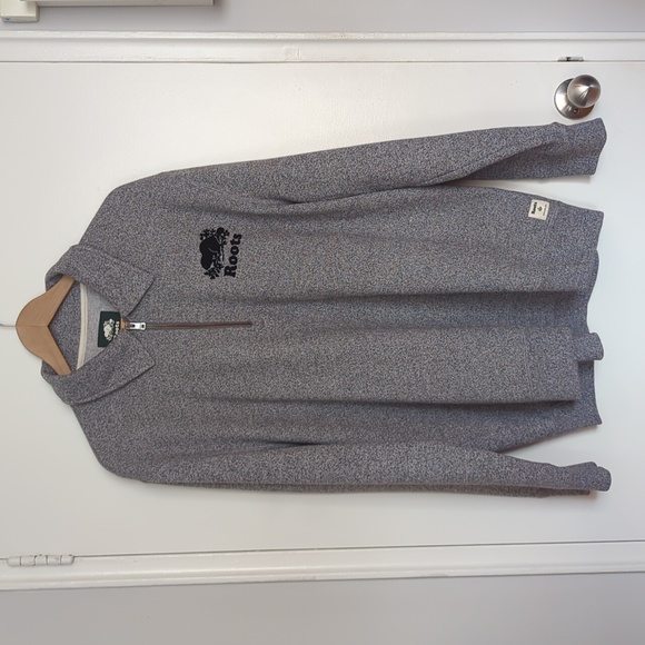 Men's roots quarter zip sweater XL - Picture 1 of 3